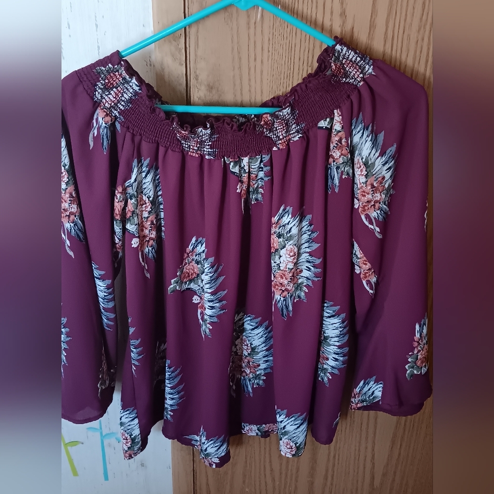 Peach Love California Feather Flower Blouse Headress Large